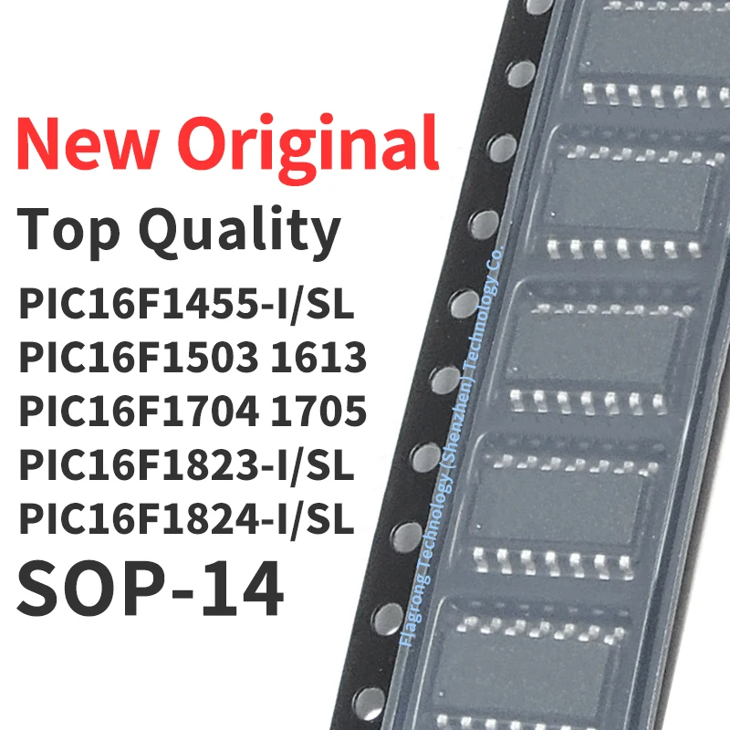 (1 Pcs) PIC16F1455 PIC16F1503 PIC16F1613 PIC16F1704 PIC16F1705 PIC16F1823 PIC16F1824 -I/SL SOP-14 Chip IC New Original