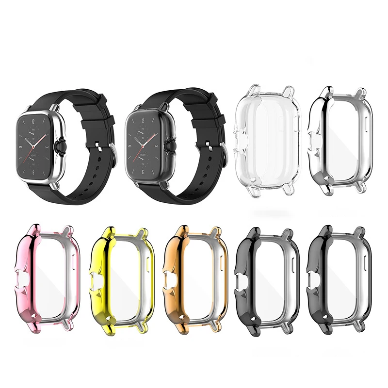 Case For Xiaomi Amazfit GTS 4 GTS3 2 2e 2mini Smart Watch Bumper Frame Protector For Amazfit GTS4 mini GTS 2 2e GTS2 Cover Shell