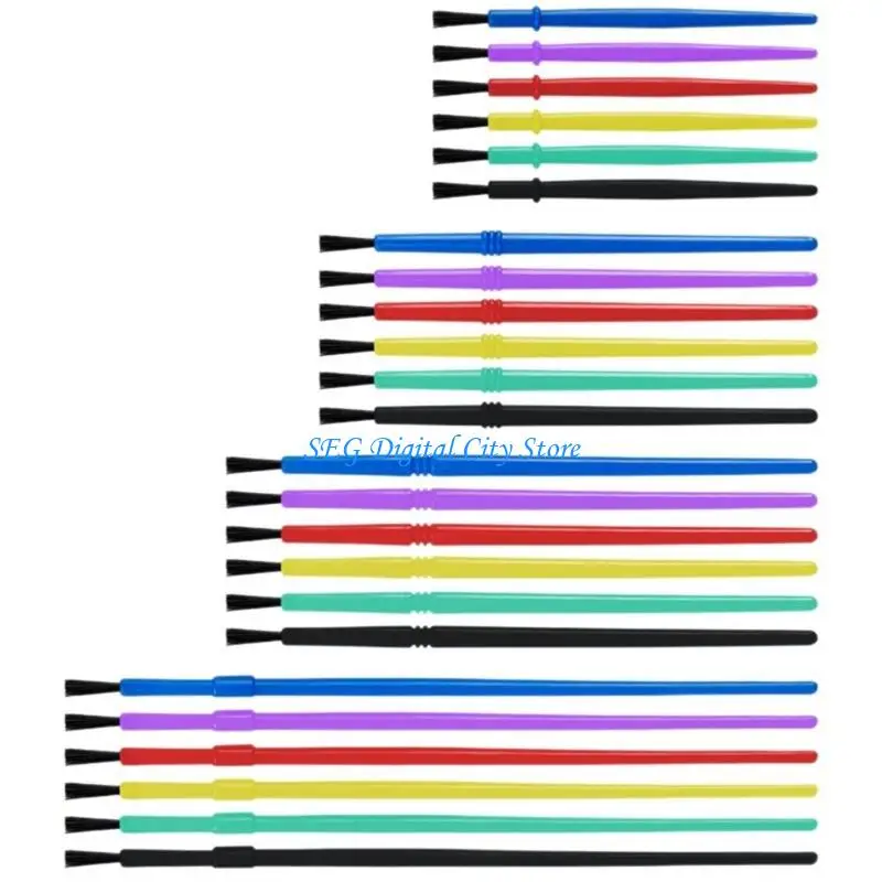 U75B Pack Of 24 Colorful Paint Brush Sketch Markers Set Perfect For Youngly Artists Classroom Projects And Home Crafting Fun