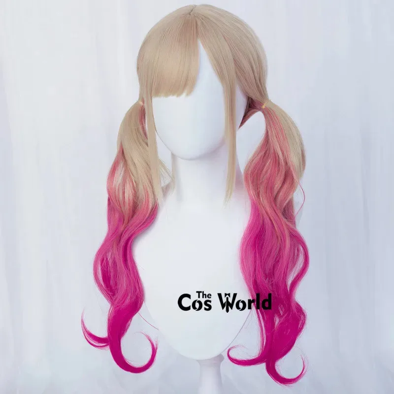 My Dress-Up Darling Kitagawa Marin Cat 60cm Long Wavy Anime Cosplay Wigs Fiber Heat Resistant Synthetic Hair + Wig Cap