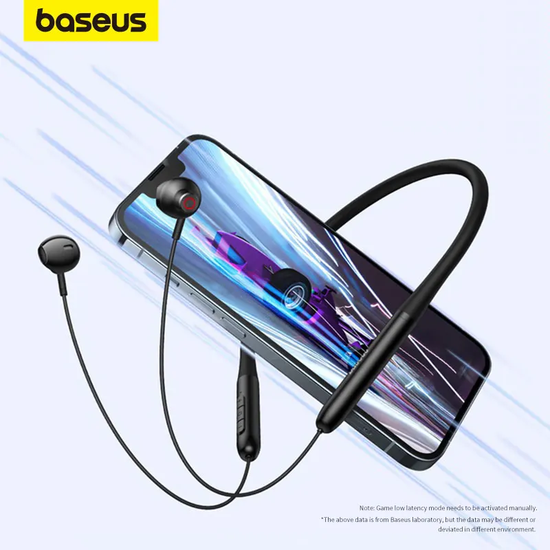 

Baseus Bowie P1 Neck Wireless Bluetooth 5.2 Earphones Sports Running Headset Waterproof Sport Earbuds, 25h Battery Life