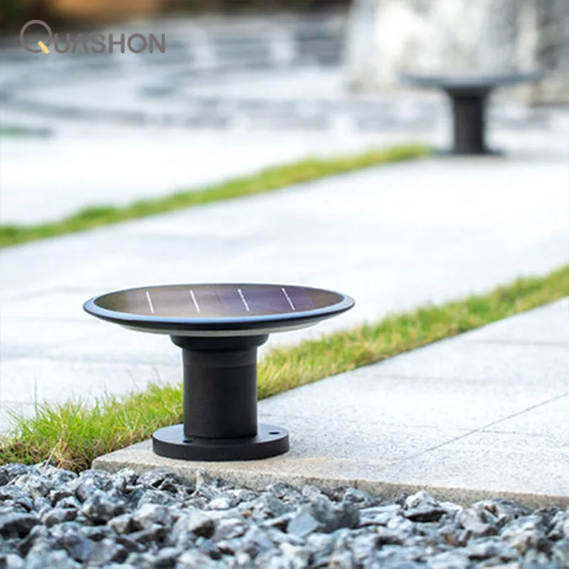 

Solar Pillar Light Outdoor Garden Decoration Waterproof Solar Panel Wall Street Lamp Home Villa Modern Gate Column Head Lamp