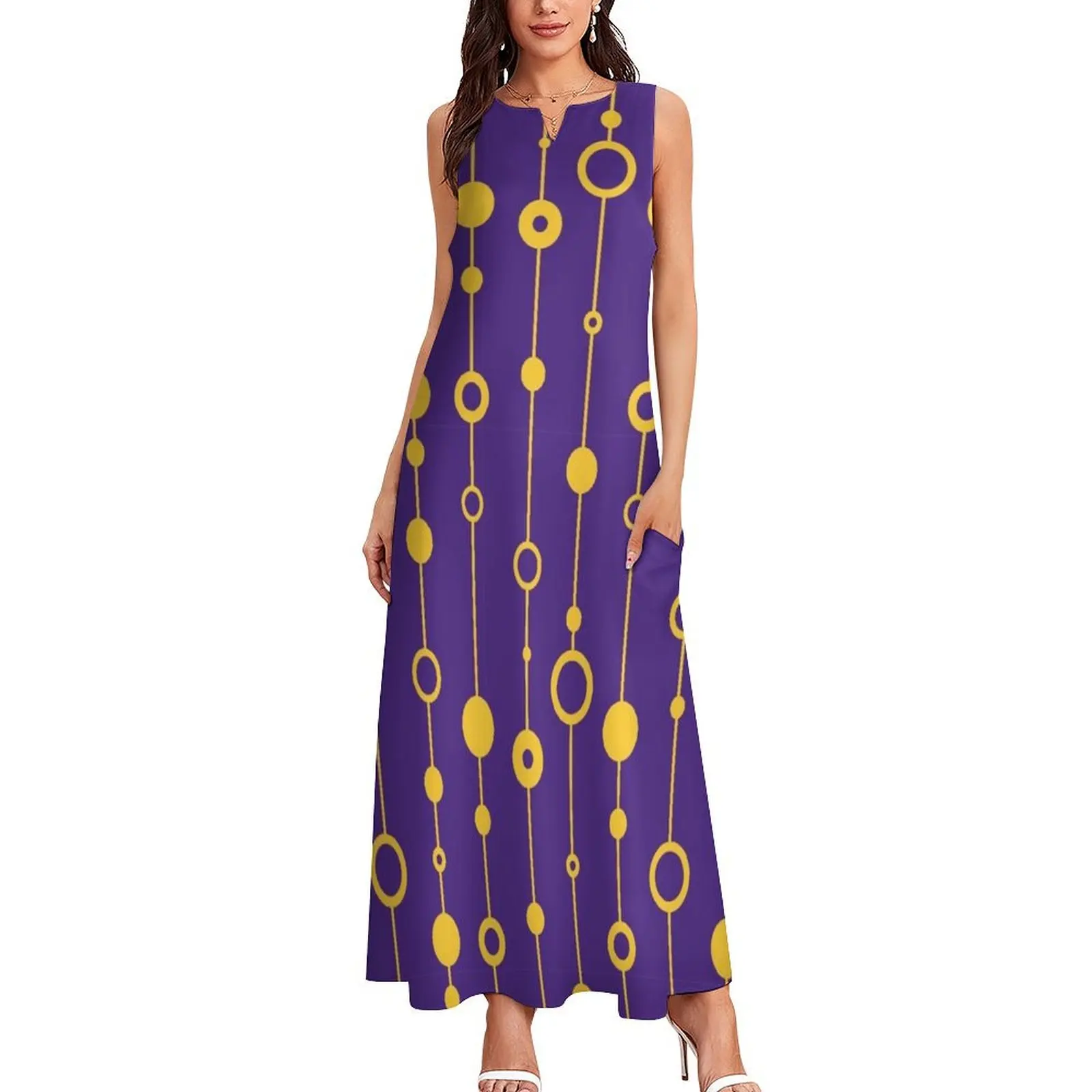 Baton Rouge - 70's Long Dress clothing women summer 2025 Party dresses for women Long dress party dresses women Dress