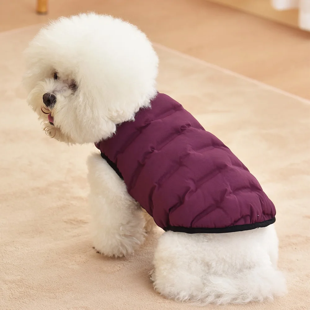 1pcPet clothes Winter dog cotton-padded clothes Teddy dogfighting clothes Warm clothing