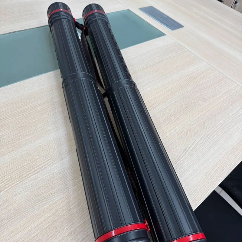 Tubo di stoccaggio artistico telescopico Supporto estensibile di grande capacità Custodia portatile impermeabile antipolvere per carta da disegno di poster