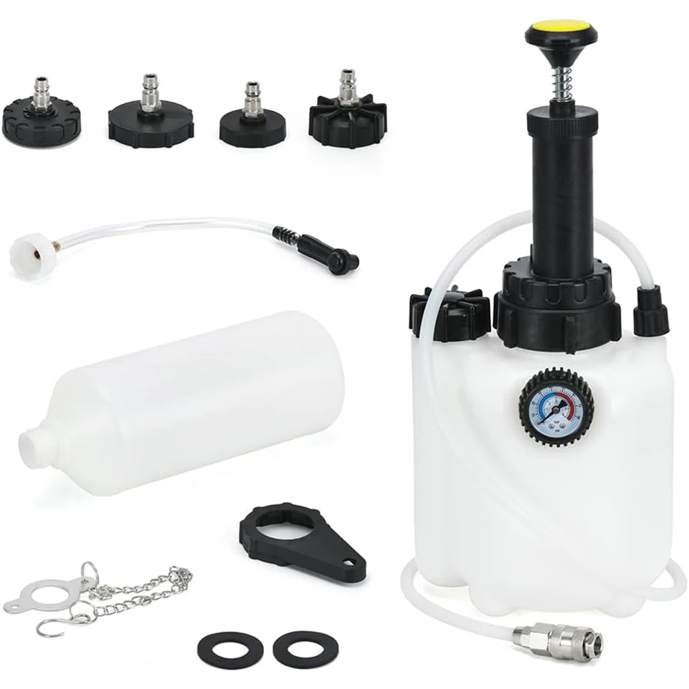 Kit de purge de liquide de frein manuel pour voiture 3L, pompe à vide pour liquide de frein, machine professionnelle de purge de frein pneumatique
