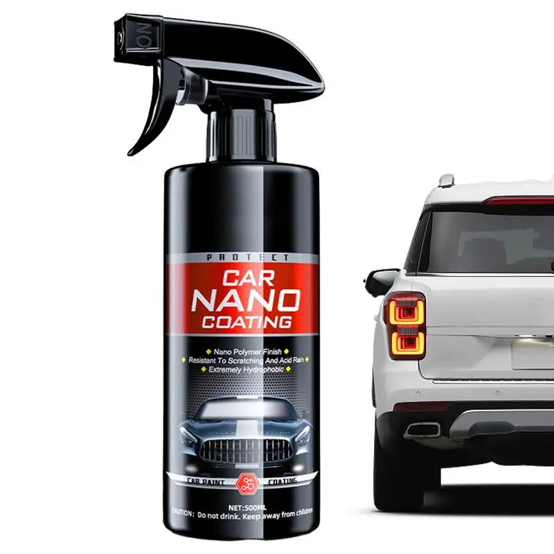 

Hydrophobic Spray 500ML Ceramic Coating Nano Spray Fast-Acting Car Coating Wax Polishing Spray Fine Scratch Repair For Anti Dirt