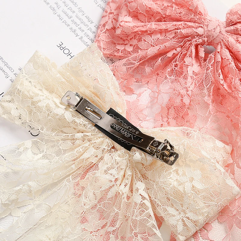 สาวบิ๊กโบว์ลอยซาตินคลิปกลับหัวตกแต่งผมอารมณ์อุปกรณ์ผมหรูหรา