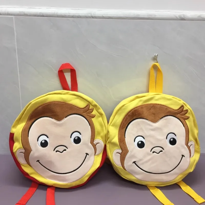 

New Cute Curious George Monkey Boys Kids Plush Backpack Bags School Bag For Children