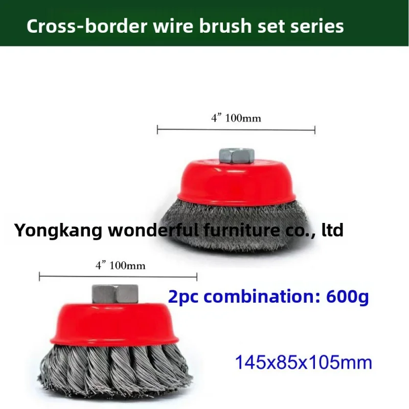 5/8-11 Thread Bowl Wire Brush Combo Pack, Multi-scene Paint & Rust Stripping Wheel Assortment
