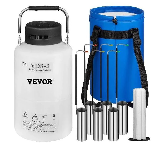 

%a for 3L 6L 10L 21.6L Liquid Nitrogen Container Static Cryogenic Tank Aluminum Accessories Tools Transportation Industry