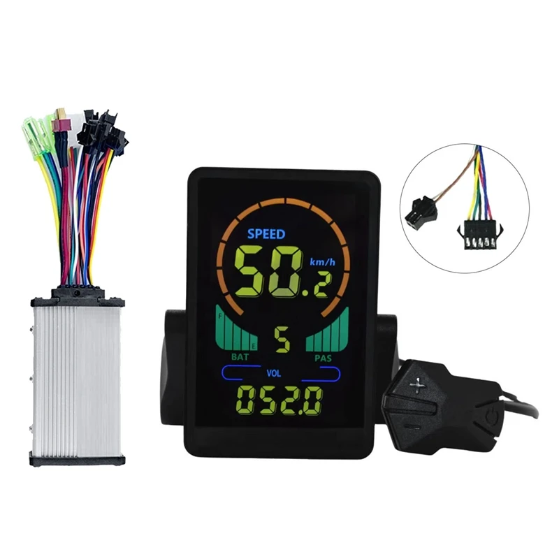 

M7C Electric Bike LCD Display Color Meter 24V-60V+36V 350W Sine Wave Controller UART For E Bike E Scooter Parts (SM 5+2PIN)