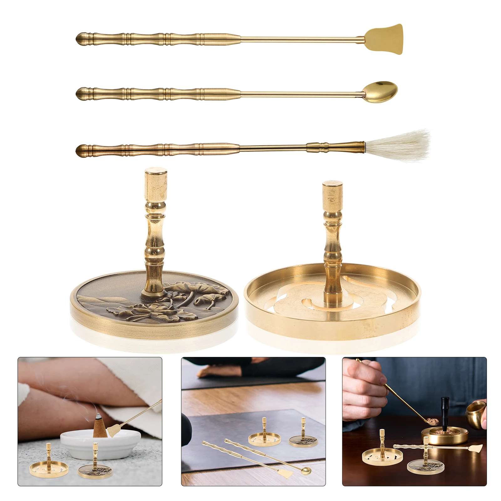 

Incense Tool Brush Mold Brass Making Tools Supplies Ash Presser Kit Aromatherapy