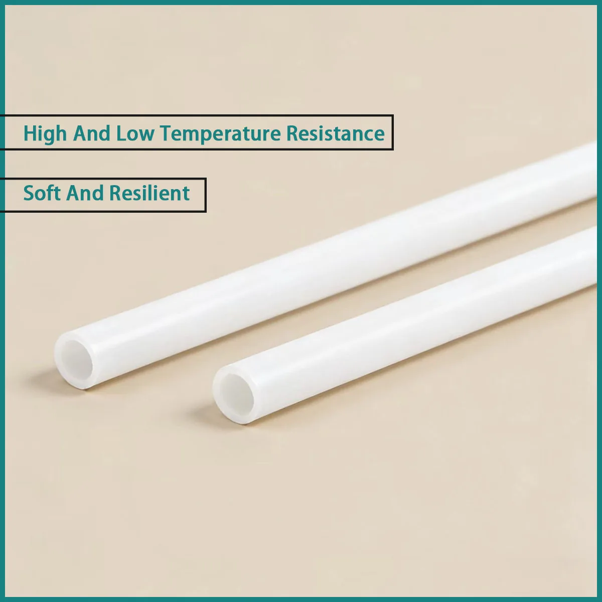 Size: 7 * 10mm/ 8 * 12mm white silicone hose used for food delivery, medical equipment, home appliance plumbing, etc