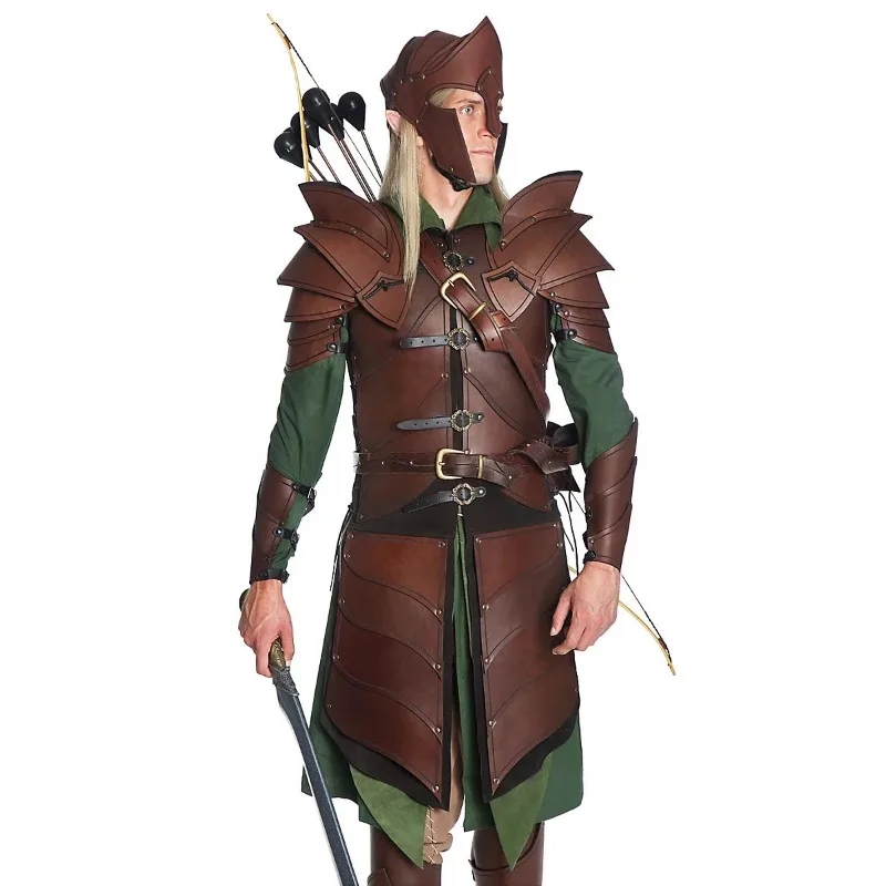 European and American retro dimension, a full set of elf leather armor