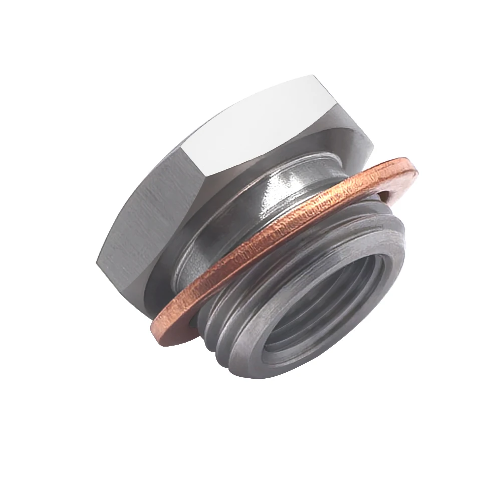 Fuel Filter Adapter Connector Automobile Accessory with External Thread M18x1.5 Internal Thread M12x1.0 for Automotive Parts