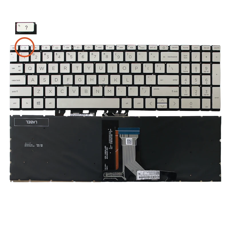 For Pavilion 15-EG EH TPN-Q246 Q245 X360 15-ER alternate keyboard  shell
