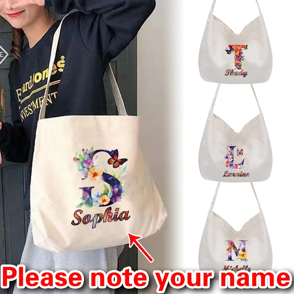 Personalized Customized Ladies Casual Joker New Fashion Simple Shoulder Bag Large Canvas Bag