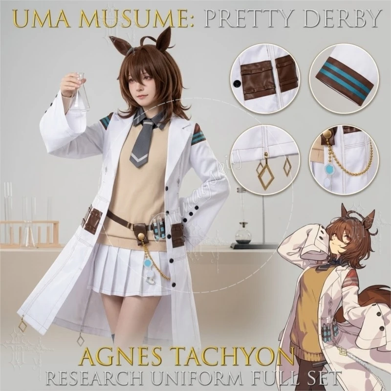 Uma Musume Pretty Derby Agne Tachyon – Tenue complète de cosplay pour l'époque nouvelle, costume de personnage d'anime pour Comic Con et fête d'Halloween