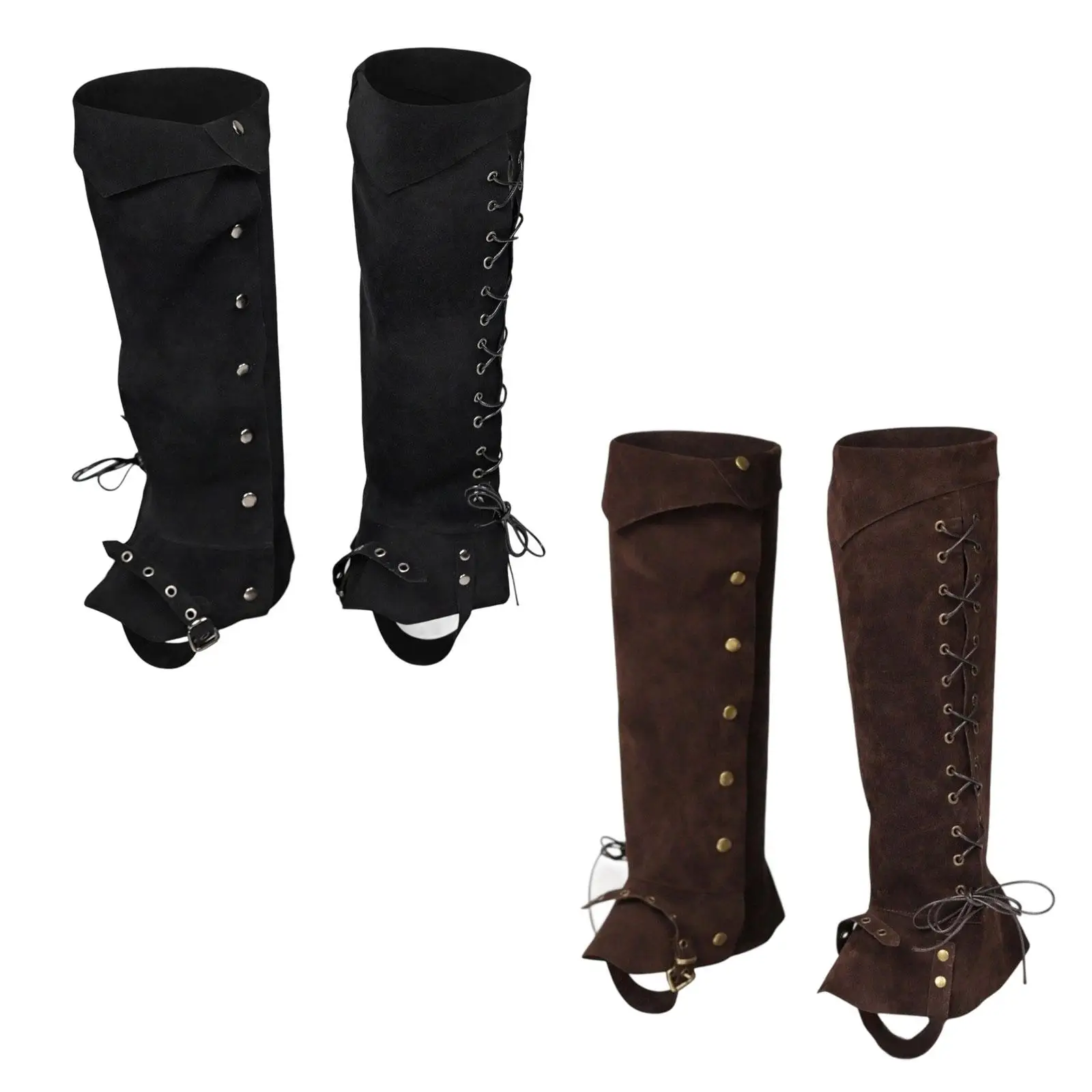 Pirate Boot Tops Shoes Covers Medieval Gaiters for Theatrical Performance