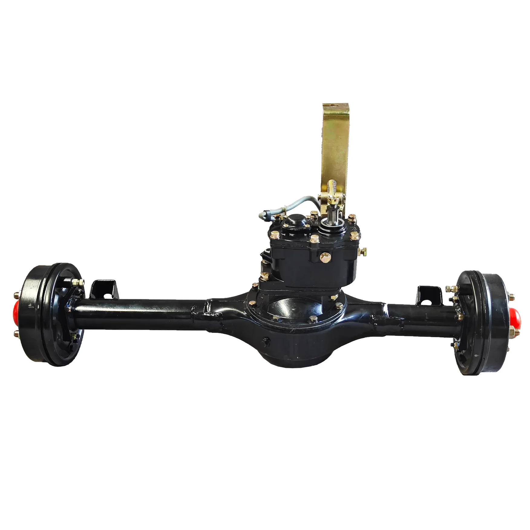 

890mm 2 Speed High Torque ATV Shaft Drive Rear Axle Kit With Mechanical Brake Drum For Carrier Gasoline Motor Tricycle