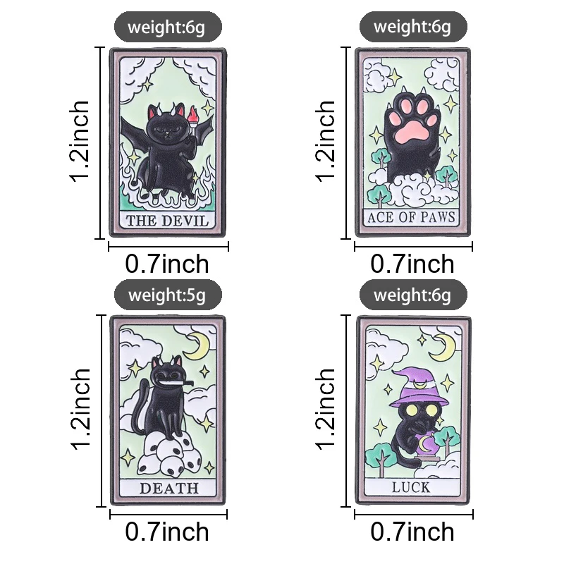 2–6 Stück/Set Tier-Sammlung, Emaille-Anstecknadeln, Obst, Katze, Kaffee, Pilz, Brosche, Bücherwurm, Dino, Drache, Gans, Regenbogenpfote, Abzeichen, Schmuck – Detail 6