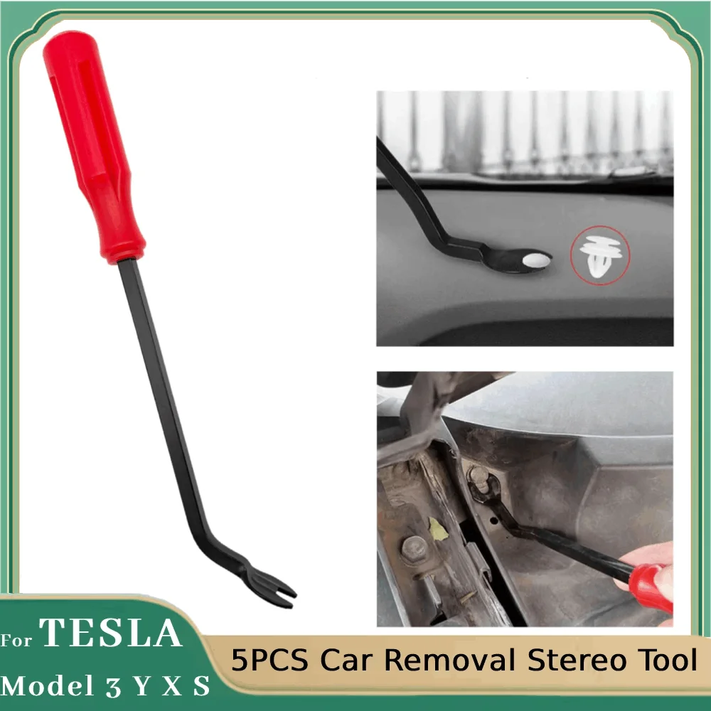 For Tesla Car Clip Pliers Set Fastener Removal Tool Auto Trim Removal Tool Kit Pry Tool Set Car Door Panel Dashboard Repair Kit