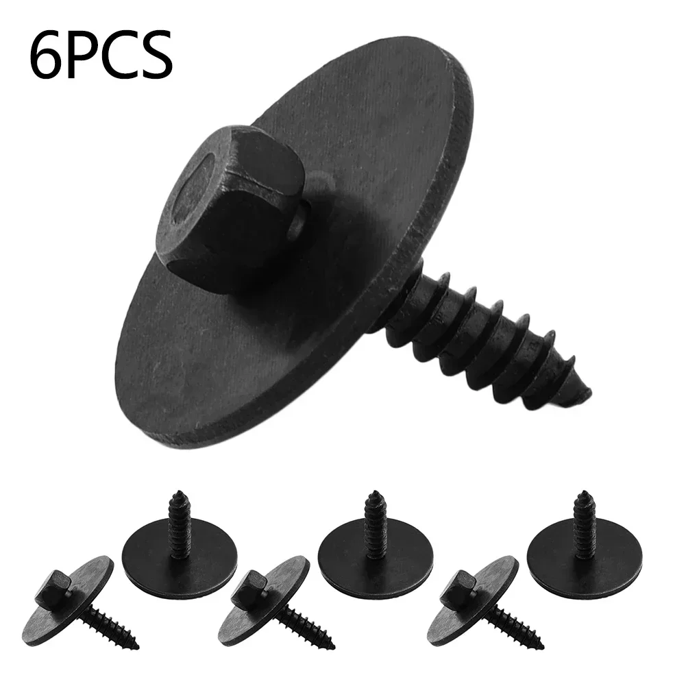 

Car Screw 6pcs Set A0019906036 Accessories Black For Benz W203 W204 W207 Kit Under Engine Sheet New High Quality
