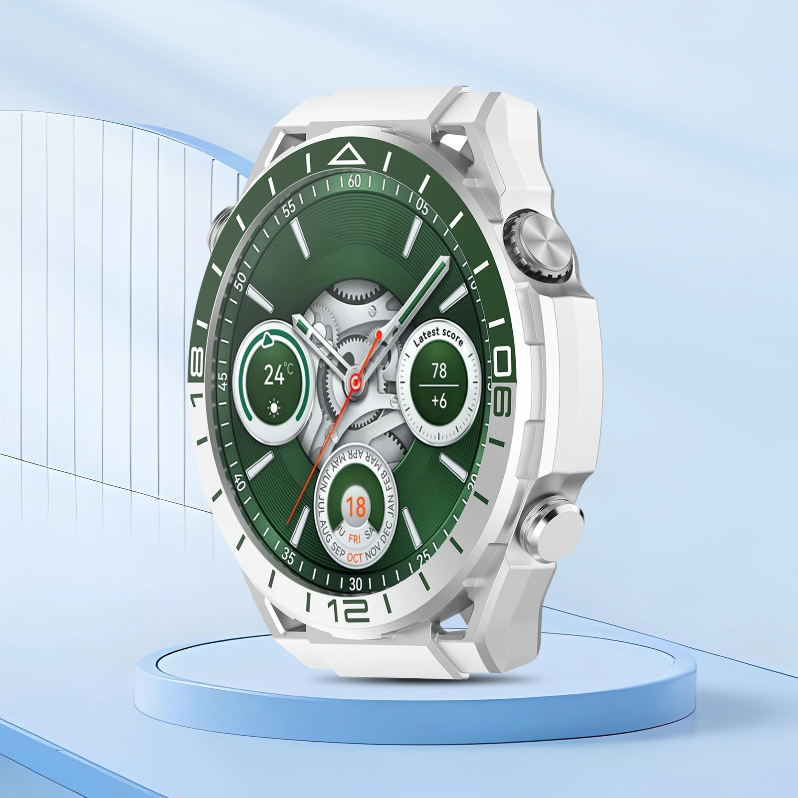 

Bumper Case Cover Hollow Out Watch Frame Bumper Hollow Out Watch Frame Bumper Accessories for Huawei Watch GT6 Pro 46mm