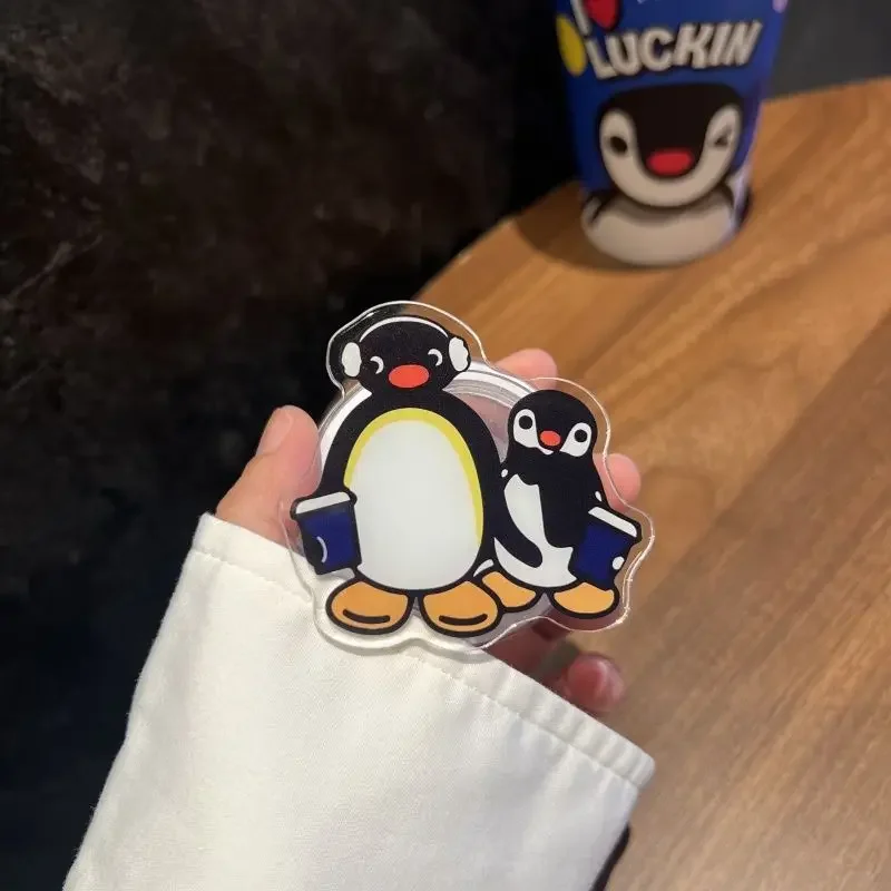 

Полярный милый корейский новый мультяшный пингвин, магнитная ручка для телефона для iPhone 17, 16, 15, Samsung, универсальный кронштейн-подставка