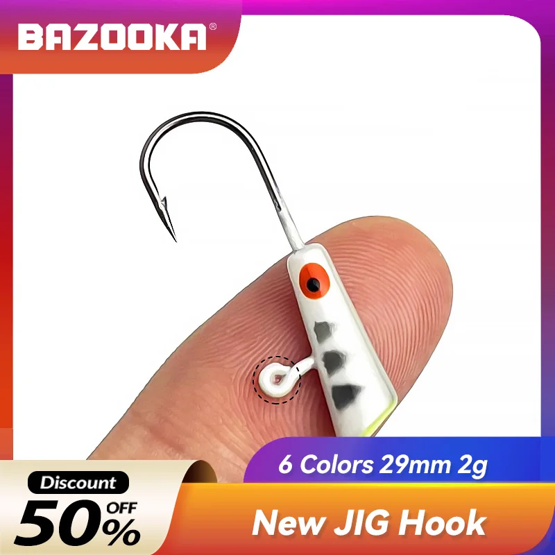 

10Pcs Jig Tree root Lead Head Fishing Hooks Bazooka Barbed Jigging Bait Sharp Tools Spinpoler Weedless Lure Swim Jigheads Bass