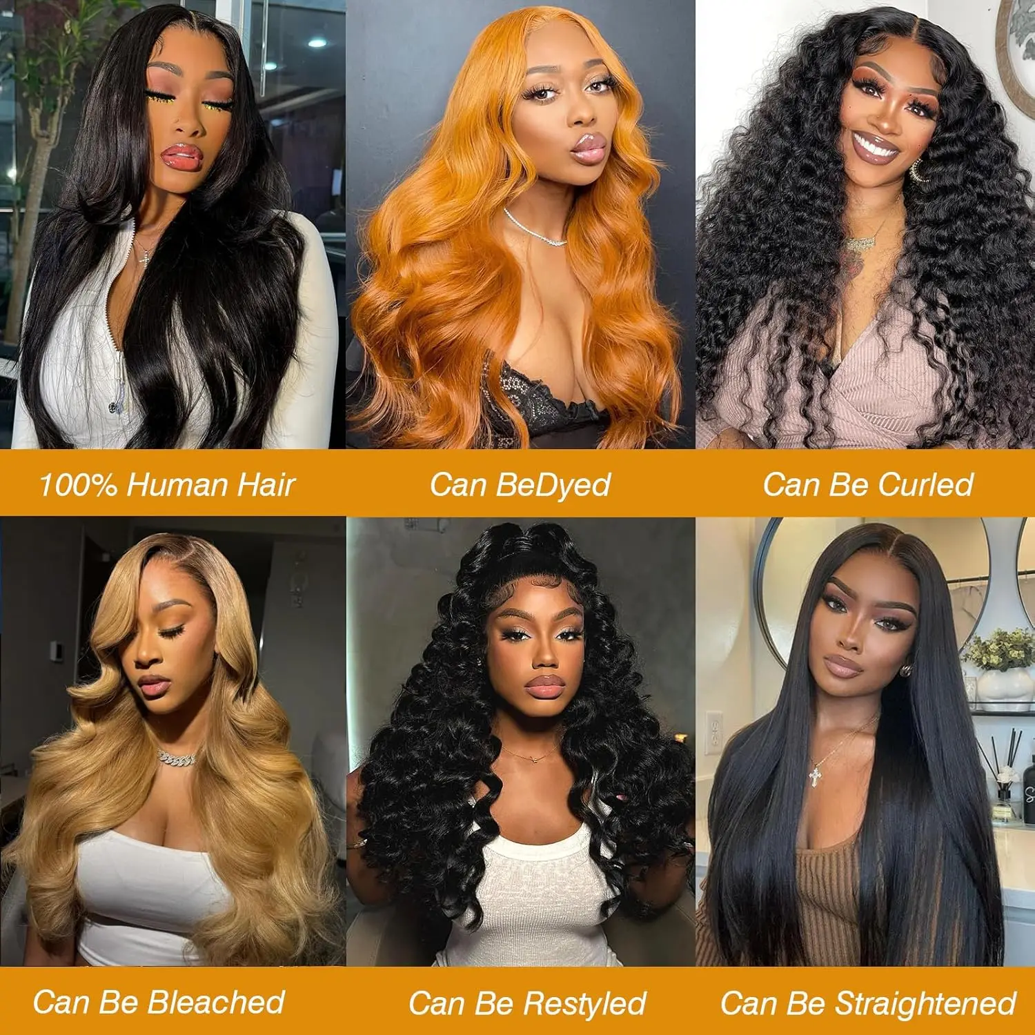 24inch Body Wave Human Hair Bundles 100% Brazilian Raw Human Hair 1/3/4 Bundles for Women 16A Thick Bundles blackColor for women image 6