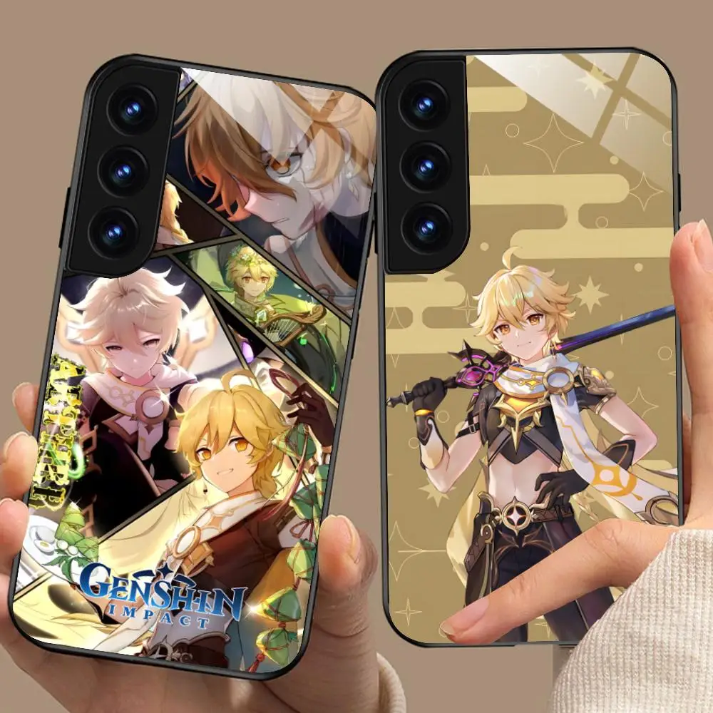 Game GI Aether Phone Case for Samsung Galaxy A56 55 54 53 52 51 36 35 34 23 16 15 5G Glass Protective Cover