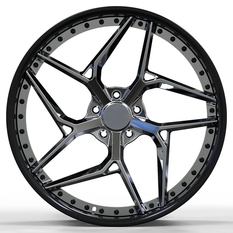 Customized Luxury Monoblock 2 Piece 3 Piece Forged T6061 Alloy Wheels Rims Passenger Car Tires Hub