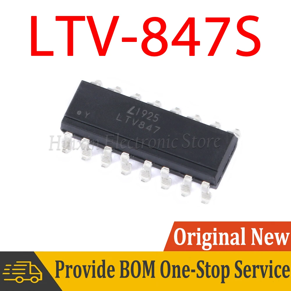 

5pcs LTV-847S LTV-847 SMD-16 Transistor Output Photocouplers SMD New and Original IC Chipset