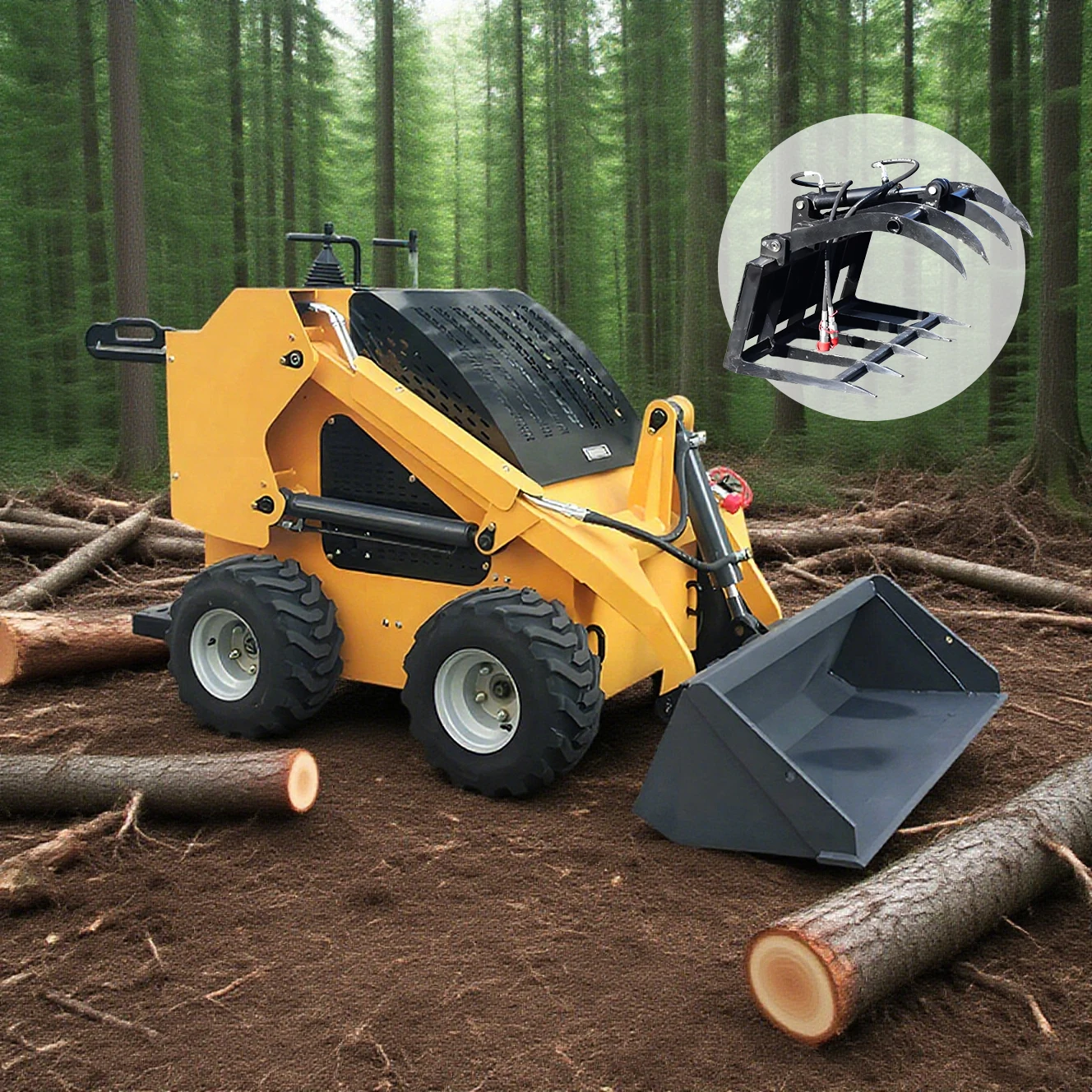 

Factory Directly Sale Skid Steer Loader Compact Skid Steer Loader For Sale Chinese Mini Skid Steer Loader Manufacturer