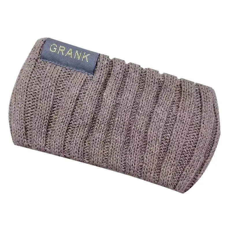 Femmes hiver large bandeau couleur unie tricoté chaud bandeau filles Punk élastique chapeaux sport bandes de cheveux accessoires