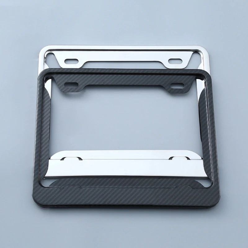 Carbon Fiber Car License Plate Holder Suitable For Motorcycle Number Plate Frame Stainless Steel Resistant Discoloration