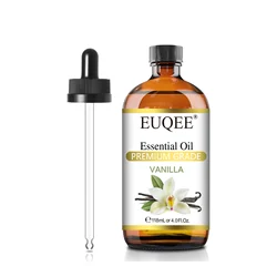EUQEE 4 Fl Oz Vanilla Essential Oil for Diffuser Bath Bombs Handmade Soap Scented Candle Vanilla Fragrance Oil