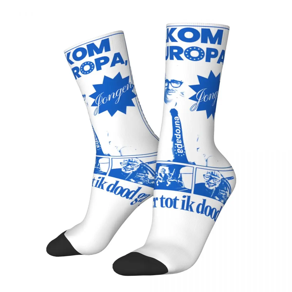 Song Contest Joost Klein Europapa Eurovisions Unisex Winter Socks Warm Happy Socks Street Style Crazy Sock