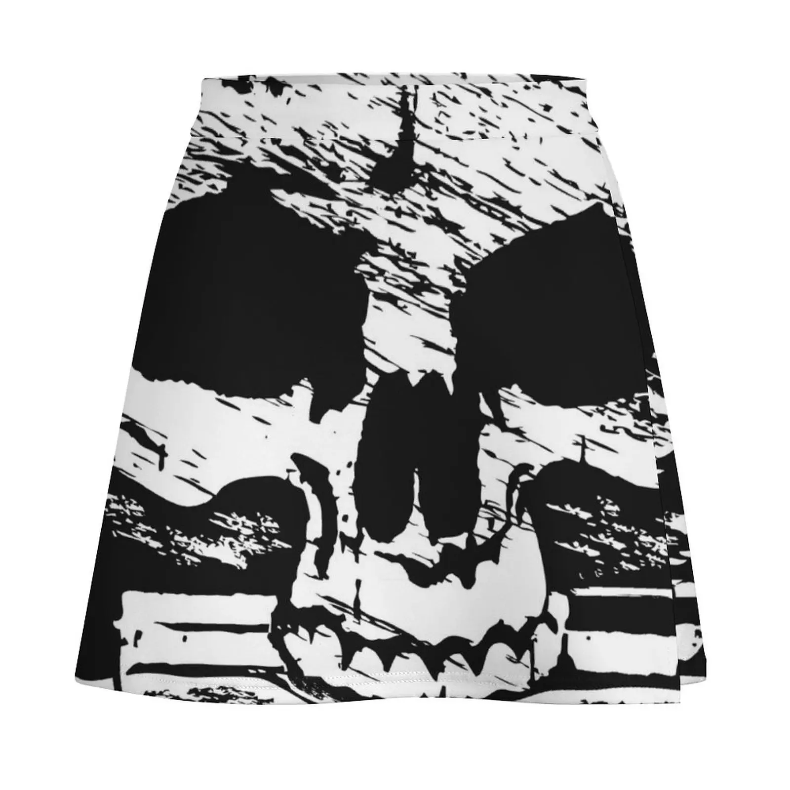 Pirates Adventure Mallorca Merchandise Skull Black Mini Skirt fashion cute skirt Miniskirt