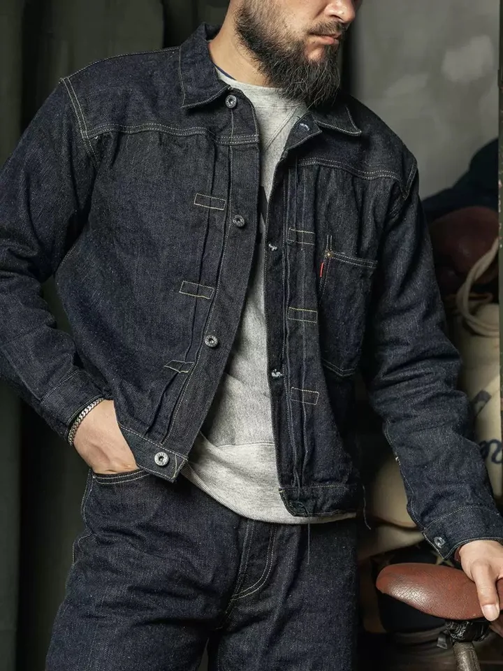 Rugged Bronson S806XX Slub Selvedge Denim Jacket in Raw Type I