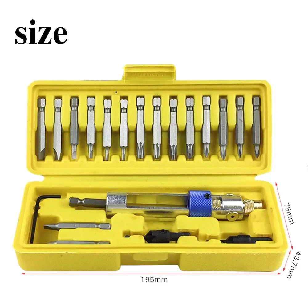 20Pc Half Time Drill Driver Bit Drill Header Converter High Speed Steel Wind Batch Double Screwdriver Set Professional Hand Tool