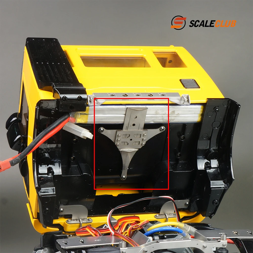 Scaleclub Model DCKK-IVC-1 do modeli ciężarówek RC w skali 1/14, ulepszenie głowicy, metalowy uchwyt na baterię, części zatrzaskowe lub części DIY