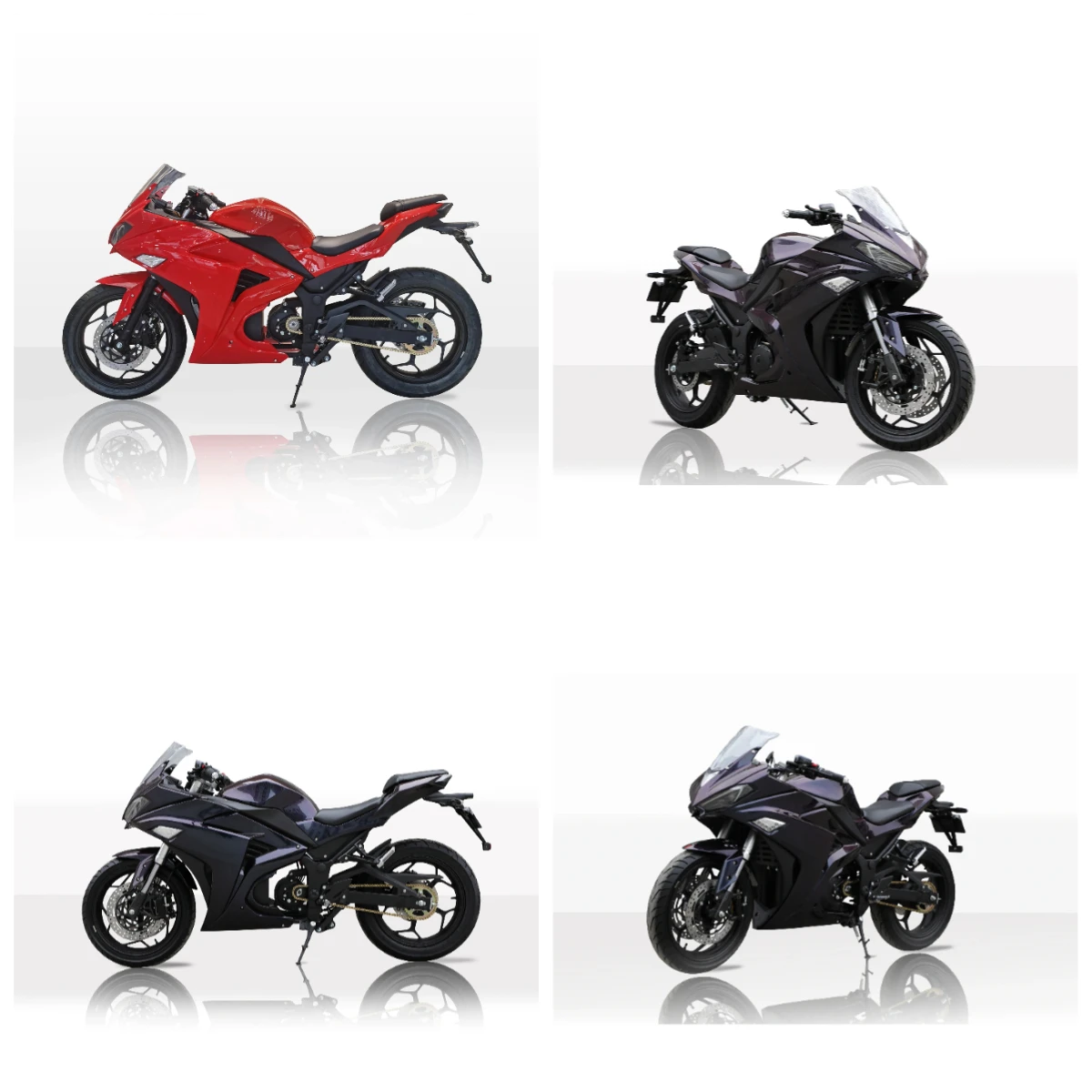 

STLF Luyuan Motorcycle Popular Chain Motor Diven Model 2 Seater 4000W Powerful Electric Motorcycle