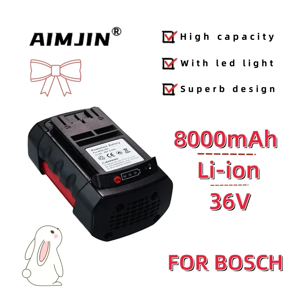 For Bosch 36V battery 8000mAh BAT4030 BAT4040 BAT4050 BTA4060 Li-Ion Battery