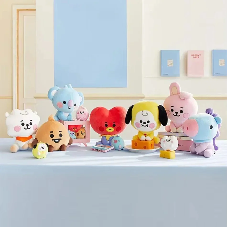 B-T-21 Plüschtier Cartoon-Tier Tata Koay Shooky Mang Cooky Schlüsselanhänger Handy-Anhänger Büro-Entspannungsspielzeug Freundesgeschenk Rucksack – Detail 3