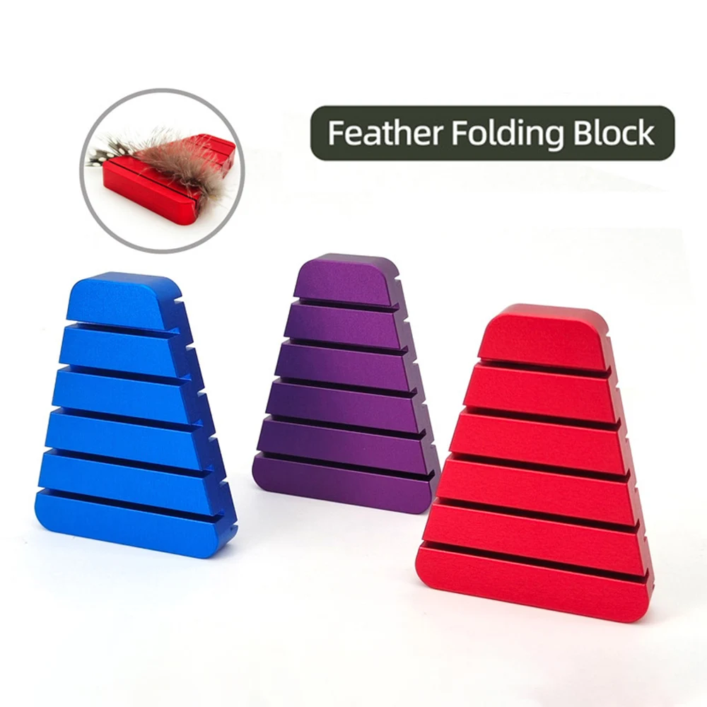 Fly Fishing Accessories Feather Fold Block CDC Fly Tying Tool Feather Folding Tool Feather Prepper Hackle Holding Tools