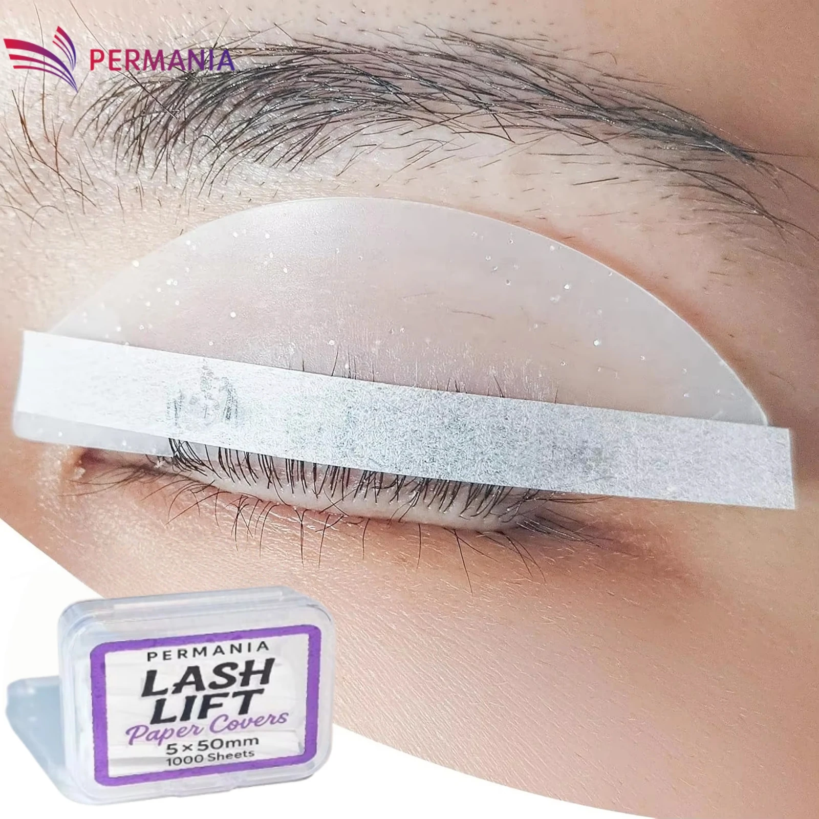 PERMANIA 1000Pcs Wimpern Dauerwelle Abdeckung Papier Keratin Wimpern Lifting Film Presse Wimpern Drücken Papier Curling Befestigung Wimpern