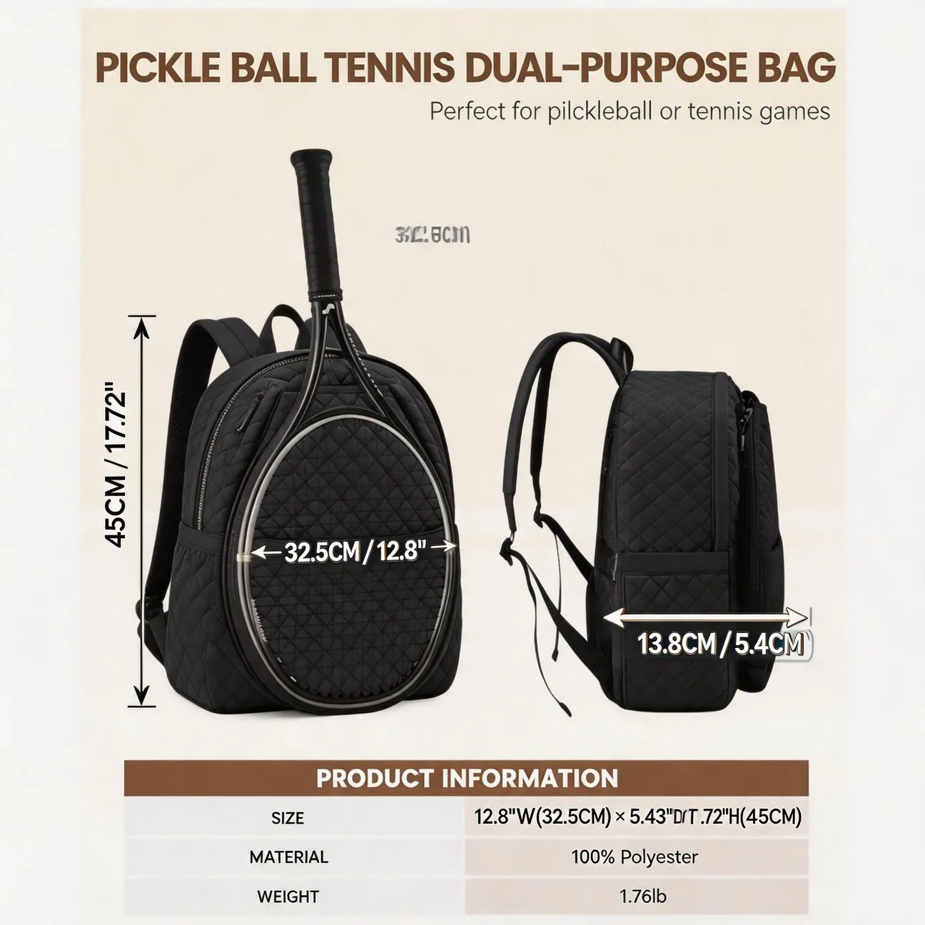 Tennis Pickleball Racket Bag 2